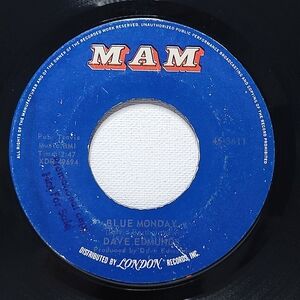 Dave Edmunds Vinyl 45 Blue Monday / I'll Get Along on MAM VG+ Rock
